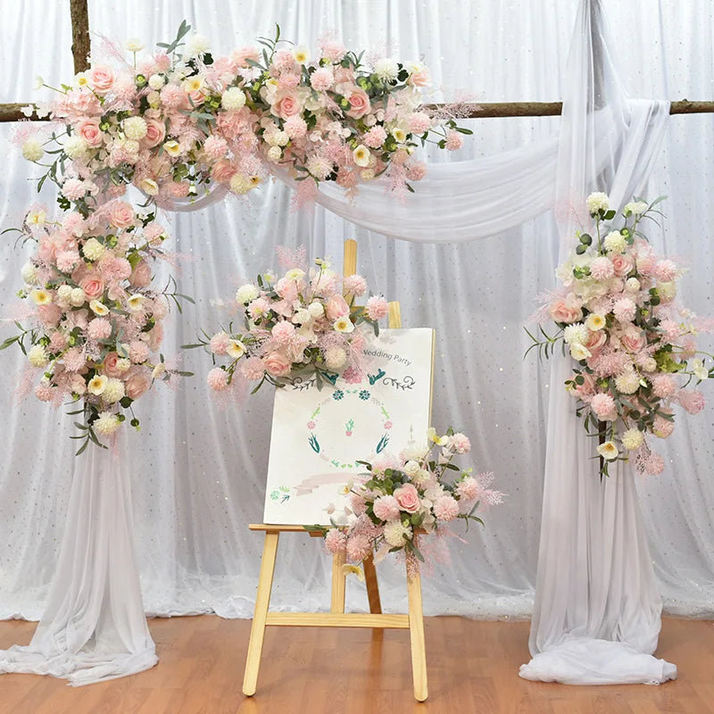 DREA Artificial Flowers Wedding Arch Flower Arrangement Flower Arch for Wedding
