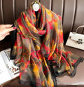 Source Factory Wholesale Fashion Spring Printed Silk Scarf Summer Sun Protection Silk Scarves Luxury Shawl Custom Silk Scarfs