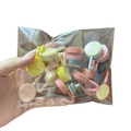 Macaron Style Round Head Plastic Hooks No Nail Traceless Self Adhesive Hanger for Bathroom Shower Towel Robe Storage Organizer
