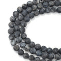 Wholesale Price Larvikite Labradorite Matte Round Gemstone Loose Beads for Jewelry Bracelet Making Size 4-12mm
