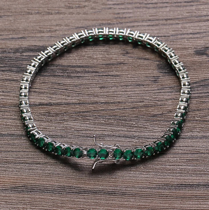 Gold-plated copper unisex bracelet jewelry tennis chain Anniversary gift