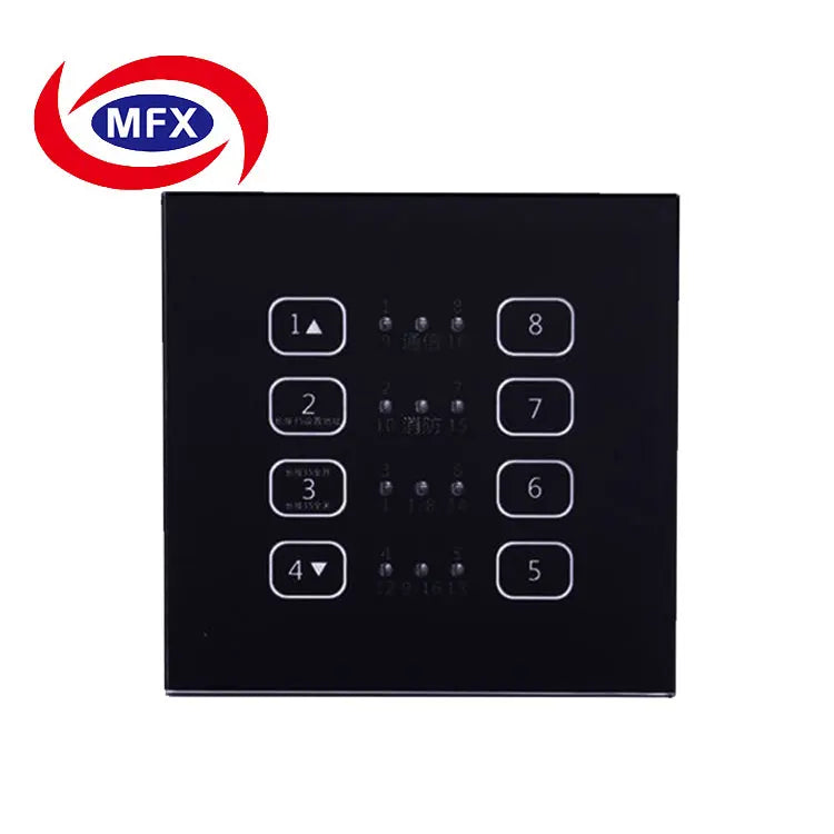 Smart Touch Switch Panel Tempered Glass Processing Painted Glass Panel Dimming Tempered Glass Customized