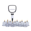 Traditional Biomagnetic Vacuum Cupping Therapy Set (24 Cups) Jinkang Chinese Body Massager ABS Clear RIBON MED RBJK-088-24 CE