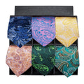 Hot Sale LELE Wholesale Flower Paisley Mens Silk Tie Hanky Set