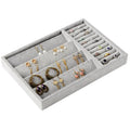 A1 Hot Sell Lightweight Custom Logo Microfiber Stackable Jewelry Display Tray for Exhibidor De Joyeria