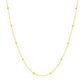 Wholesale Dainty Minimalist Design Gold Plated Beaded Chain Necklace for Women