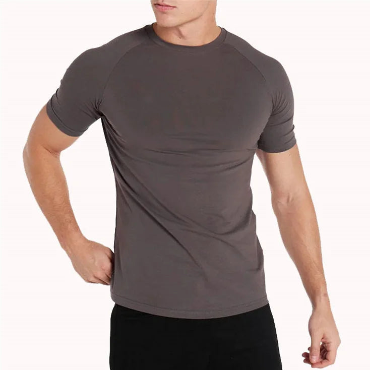 Custom Sportswear Athletic Running Gym Workout Short Sleeve Tee Shirts Quick Dry T Shirts for Men