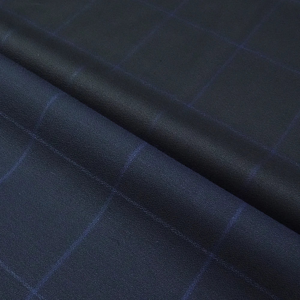Factory Priced Worsted Wool Polyester Blend Woven Fabric for Men's Suits and Jackets Yarn Dyed Organic Eco-Friendly
