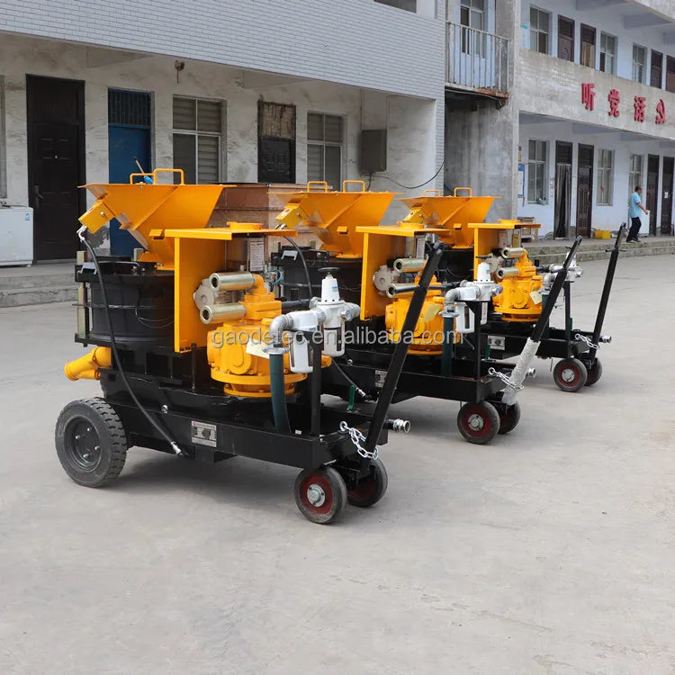 Portable 10m3/h Pneumatic Shotcrete Concrete Spraying Gunite Machine for Mining