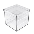 Clear Acrylic Rose Flower Box for Wedding Multi-function Water Holder Flower Pot Eyeliner Organizer 25 Hole 9 Hole Storage Box