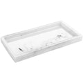 Resin Modern Bathroom Vanity Tray for Living Room and Kitchen Countertop Storage Organizer