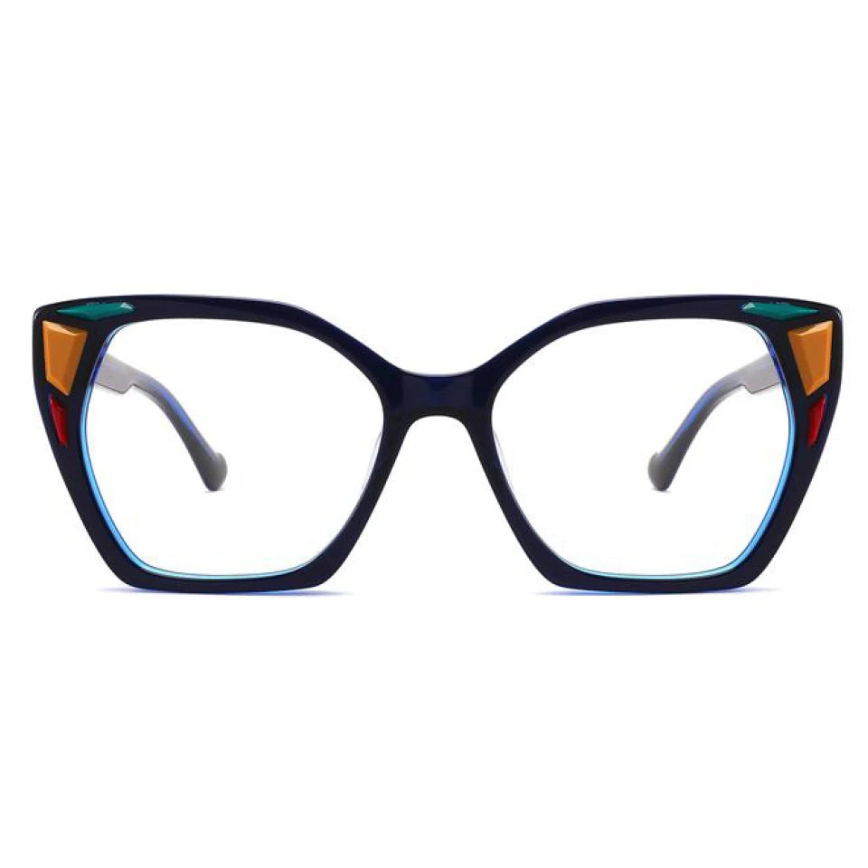 Latest Style Cateye Acetate Eyeglasses Simple Design Acetate Eyewear Spectacle Frames Optical Glasses