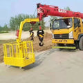 Crane Boom Lift Man Work  Platform Steel Basket to Hook on a Crane Gondola air Lift Work Cradle