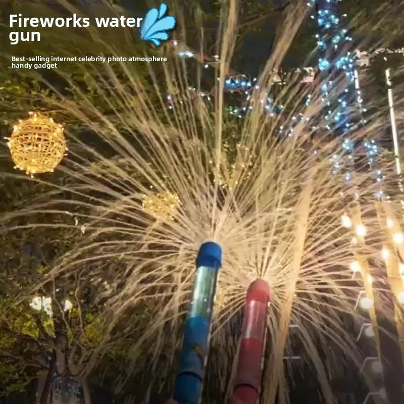Water Gun Water Squirt Toy Fire-works Water Spraying Toys for Outdoor Beach Summer Swimming Party Favor