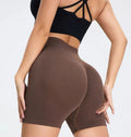 Seamless Scrunch Butt Lifting High Waist Workout Short Pants Running Gym Fitness Womens Yoga Shorts