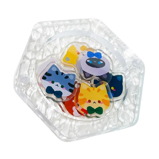 CNAWO Custom Printed Anime Shaker Photo Frame Laser Cut Engraved Water Ripple Board Plastic Charm Hologram Effect