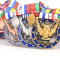Custom 3D Promotional Gold Silver Bronze Arward Manufacturers Sports Gymnastics Weightlifting Jiu Jitsu School Medals