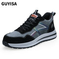 GUYISA New Fashion Safety Shoes Non-slip Wear-resistant Rubber Bottom Steel Toe Safety Shoes