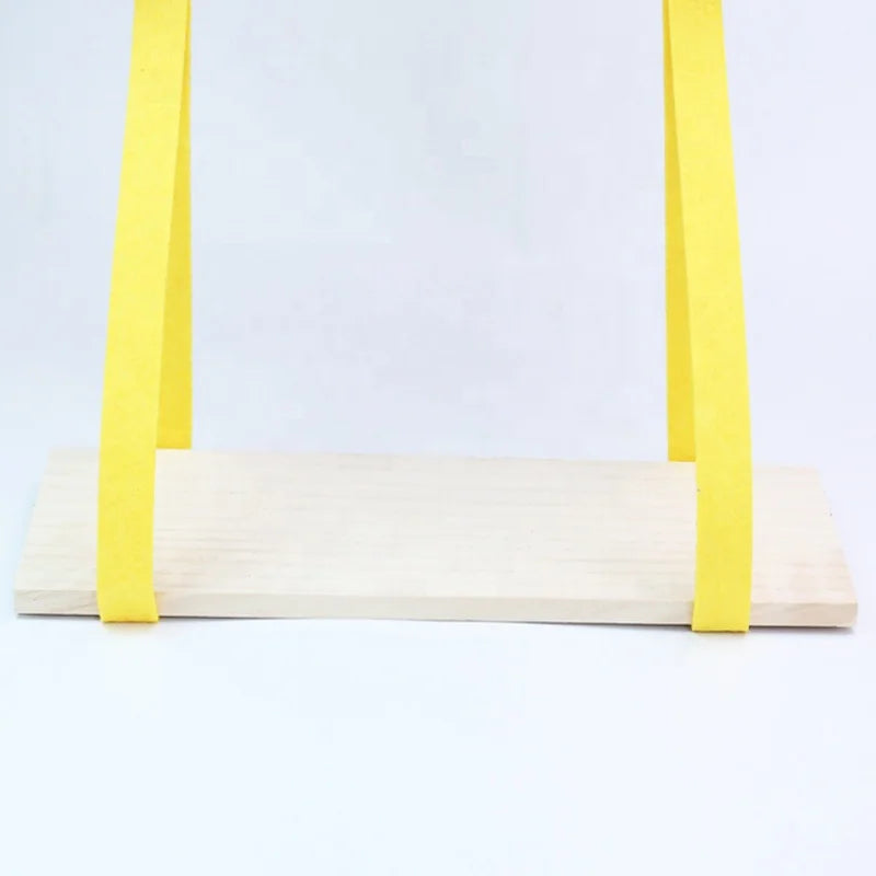 Nordic Style Simple Creative Colored Wall Storage Shelf Felt Belt Wall Mount Wooden Display Floating Shelf