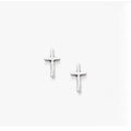 Wholesale 925 Sterling Silver Earring Antique Silver Earrings Horizon Cross Stud Earrings for Women