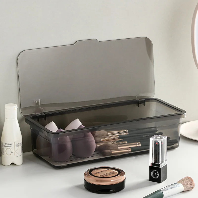 Y8171 Makeup Brush Storage Desktop Dust Proof Cosmetic Storage Box Cosmetic Storage Box
