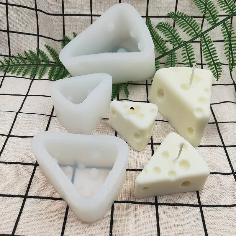 B-3099 Chocolate Clay Silicone Mold Cheese Decoration Ice Cream Cake Mold 3D Diy Baking Mold Cheese Block Cake Fondant