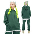 Premium Fleece Oversized 380g Hoodies 6 Colors No String Sweatshirts Hoody Plain Winter Cotton Boxy Hoodie for Men
