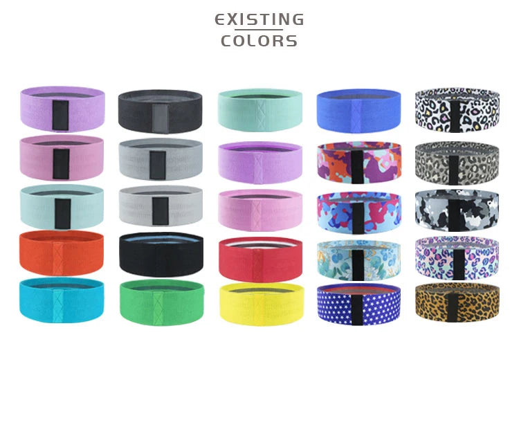 Finny Fitness Resistance Bands Yoga Stretch Band Pull Waist Smart Straps Hip Circle Set Anti-Slip High Elasticity Durable 30lb