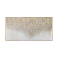 Handpainted 3D Solid Real Stone Wall Art Decor Modern Art Acrylic Gold Foil Abstract Oil Painting on Canvas