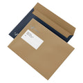 Factory Custom Brown Kraft Paper Mail Packaging Envelope Logo Printing File Mailing Envelope