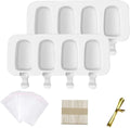 Customized Silicone Ice Molds Wholesale 4 Cavities Homemade Maker Ice Tray  With 50 Wooden Sticks Ice Mold OEM & ODM