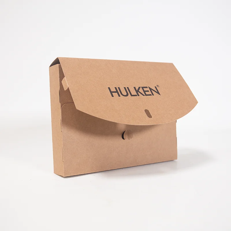 Custom Logo Printing Embossed Matt Lamination UV Coated Recyclable Folding Kraft Paper Card Box Gift Card Envelope
