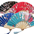 Promotional Have Stock Wedding Fan Bamboo Hand Held Fan With Tassels