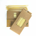 Factory Cheaper Price Organic Natural Vegan Wheat Stem  Straws Paper Box 50/100pcs  Best Selling Products in Usa