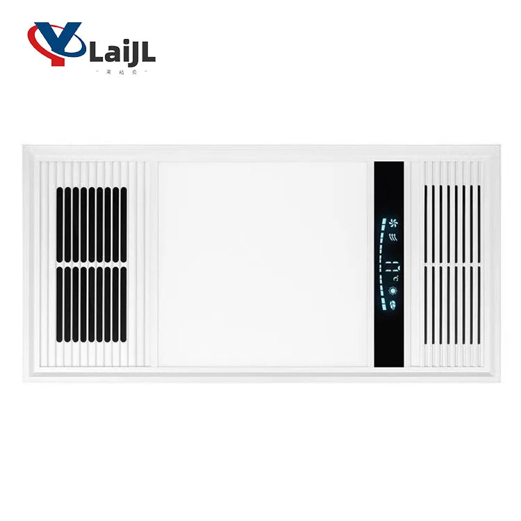600mm Integrated Ceiling LED Light Wind Heating Bathroom Multi-Function Heater with Remote Control Ventilation for Household Use