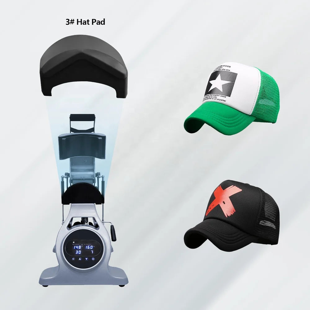 Hat Pad for Auto Open Cap Heat Press Machine  Hot Sale Best Quality Hat Pads for Plate Easy-to-Operate with Print Function