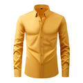 Men's Business Casual shirt Non-ironing anti-wrinkle thin long-sleeved elastic shirt MegaBDM
