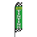 Hot Sale Custom Double-Sided 130G Knitting Feather Flag Gym Auto Tinting Swooper for Outdoor Promotional Flags Banners Bracket