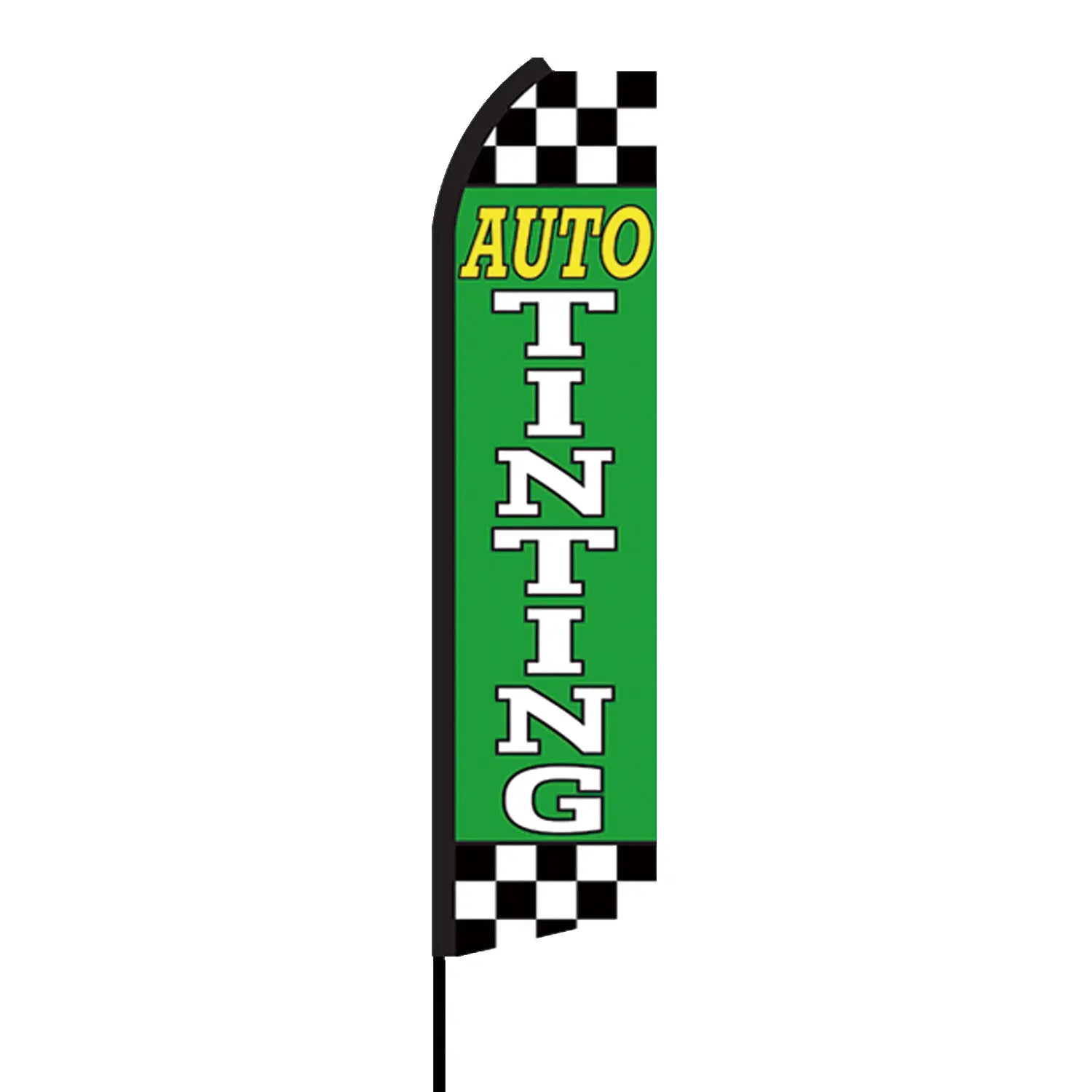 Hot Sale Custom Double-Sided 130G Knitting Feather Flag Gym Auto Tinting Swooper for Outdoor Promotional Flags Banners Bracket