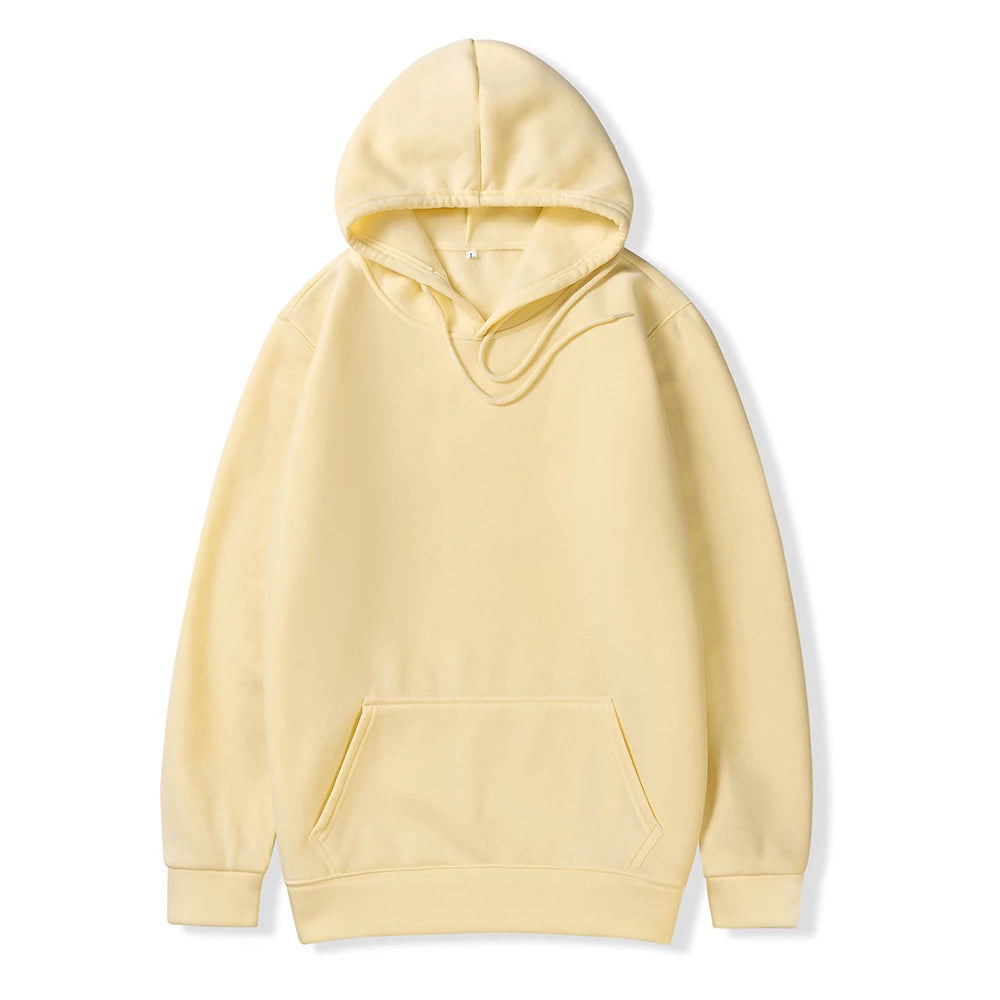 Fitspi Wholesale Men Women's Hoodies Autumn New Male Casual Hoodies Sweatshirts Men's Solid Color Hoodie Sweatshirt Tops