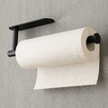 Matte Black Toilet Paper Roll Holder Wall Mounted Manual Press Pump Container for Hotel Bathroom & Washroom Vanity