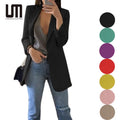 Liu Ming Fall Winter Collection Plus Size 5XL Casual Blazers Coats Jacket for Women Cheap New Arrivals Long Polyester Lining