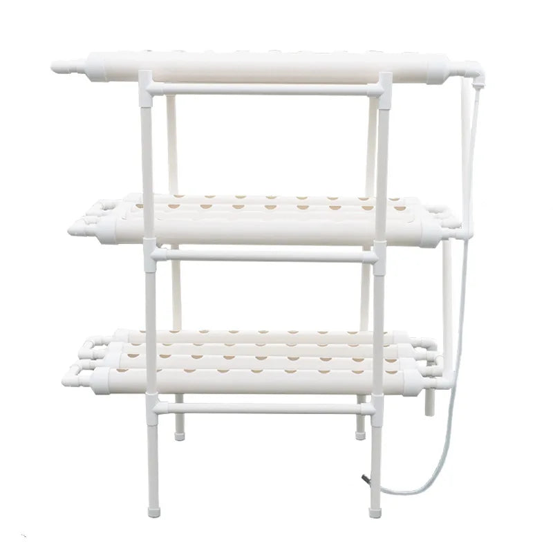 Hydroponic PVC Tube Pipeline Planting Rack Vegetable Planter