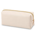Wholesale Makeup Bag Gift Custom logo Private Label Small Grey Gold Makeup Bag Custom Logo Pu Leather Cosmetic Bags