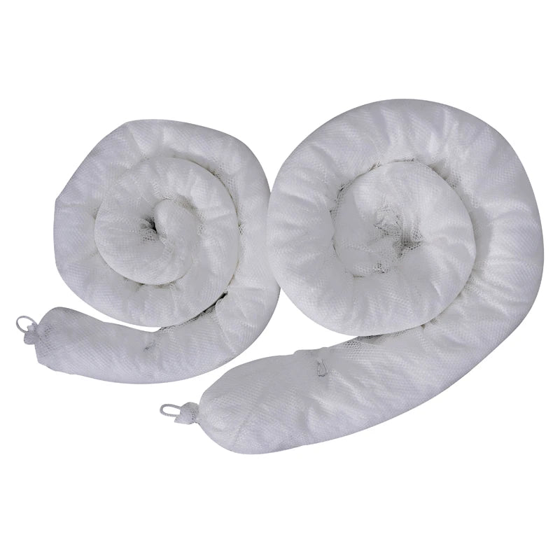 High Absorbency 100% PP Meltblown Inflatable Boom Sock White Oil Spill Containment Laboratory Spill Leakage Environmental