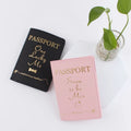 Custom Travel Accessories Fashion Gift Personalized Passport Holder Laserable Engravable Leatherette Passport Cover