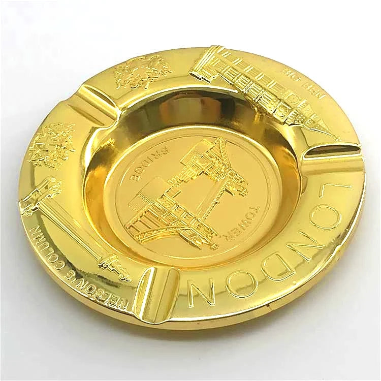 Die Casting Zinc Alloy Gold Custom Metal Commemorate Plates Antique Bronze Award Plate Custom Commemorative Plates