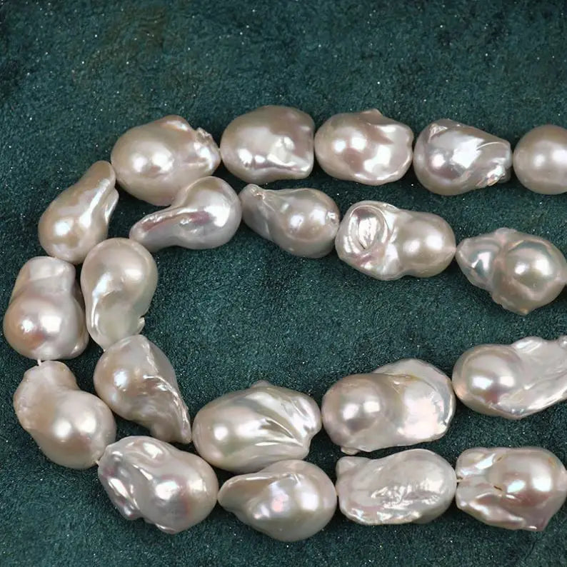 15X20mm Natural Freshwater Pearl Chain High Quality Irregular Baroque Pearl  Freshwater Pearl Fine Jewelry