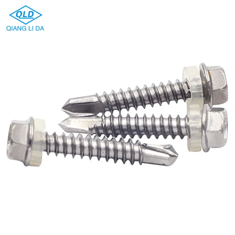 China Metal Building Roof Tek Stainless Zinc Plated Hex Head Self Tapping Screws Metric DIN Standard