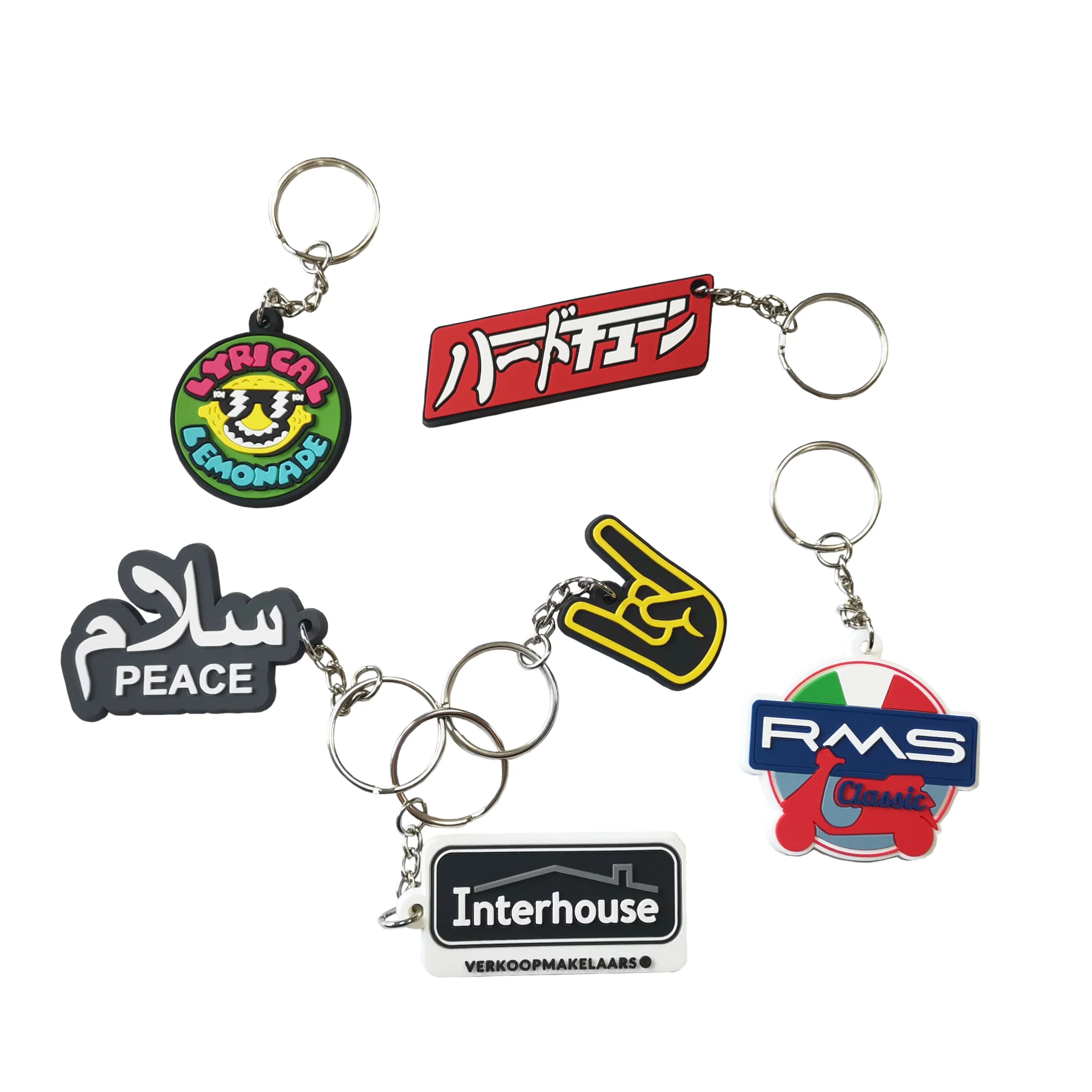 Custom 2D 3D Keychain/ Soft PVC Rubber Keychains / Silicone Keyring for Gift Car Bag Decor Keychain